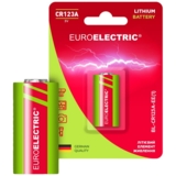 Батарейка Euroelectric CR123A 3V, 1 шт. - Pampik