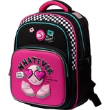 Рюкзак шкільний Yes S-91 Lovely Smile, черный с малиновым (559390) - Pampik