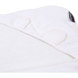 Рушник з капюшоном Childhome Terry Teddy, 80x80 см, білий (CCBCJMTB) - Pampik - 3