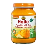 Пюре Holle Гарбуз з рисом, органічне, 190 г (32841) - Pampik
