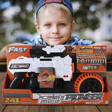 Іграшковий кулемет Fast Pioneer Electric з прицілом та м'якими набоями 24 шт. (BIG521) - Pampik - 3