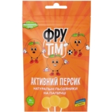 Натуральні льодяники на паличці Фрутім, персик, 50 г - Pampik