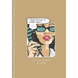 Тетрадь для записей Student Разговор А5, в клеточку, спираль, 96 листов (A5-SC-096-6115K) - Pampik