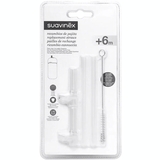 Набір змінних соломинок Suavinex, зі щіточкою, 2 шт. - Pampik