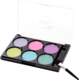 Пудрові тіні для повік Lukky, 6 кольорів, з аплікатором, 7,8 г, блістер (T18930) - Pampik