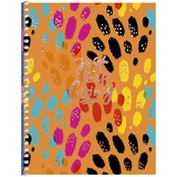 Блокнот для записей Student, В6, в клеточку, спираль, 80 л., Радужный градиентный принт (B6-SC-080-6108K) - Pampik