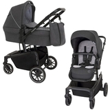 Коляска Baby Design Zoy 17 Graphite, универсальная, темно-серая (204166) - Pampik