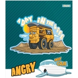 Тетрадь общая 1 Вересня Angry Car, А5, в косую линию, 12 листов (766297) - Pampik - 3