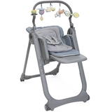 Стільчик для годування Chicco Polly Magic Relax New сіро-блакитний (79502.96) - Pampik