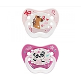 Пустышка Nip Я уникум № 1, силиконовая, 0-6 мес., 2 шт., розовый с фиолетовым (31802) - Pampik