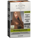 Набір для випрямлення волосся з аргановою олією та кератином IL Salone Milano Semi Permanent Straightening, шампунь + крем + маска - Pampik