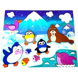 Набор для творчества Аплі Краплі Мягкая аппликация Пингвины (МА-19) - Pampik