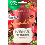 Маска для волосся Eveline Food for hair Aroma Coffee Прискорення росту волосся та запобігання випаданню, 20 мл - Pampik