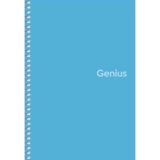 Зошит для записів Genius А5, в клітинку, спіраль, 80 л., блакитний (A5-080-6806K) - Pampik