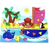 Набор для творчества Аплі Краплі Мягкая аппликация Мишка (МА-18) - Pampik