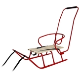 Санки Vitan Лайка зі спинкою червоні (2030058) - Pampik - 2