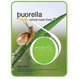 Тканинна маска для обличчя Puorella Snail Mask Sheet, з екстрактом слизу равлика - Pampik