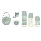 Набір подарунковий Suavinex Bonhomia, 7 предметів, зелений (308031) - Pampik