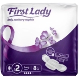 Гигиенические прокладки First Lady Ultra Long 2 с крылышками, 8 шт. - Pampik