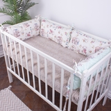 Захисна подушка-борт MirSon Kids Time 18-0005 Kind Bear, біла, 4 шт. - Pampik - 2