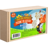 Набор для творчества Умняшка роспись по дереву, магниты-лесные жители (РД-006) - Pampik