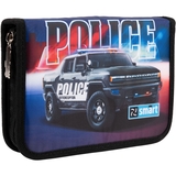 Пенал жесткий Smart HP-02 Police, 13х21х3 см, синий с черным (533290) - Pampik