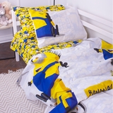 Пододеяльник на молнии MirSon Kids Time 17-0506 Minions, бязь, 210х143 см, белый - Pampik