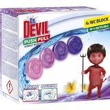 Гелеві кульки для унітазу Dr.Devil WC Push Pull Gel Цвітіння заходу сонця, без кошика, 80 г (4 шт. х 20 г) - Pampik