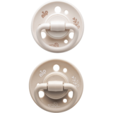 Пустушка Nip Вишенька Зелена серія, 6+, кругла, 2 шт., коричневий з бежевим (38734-51) - Pampik - 2