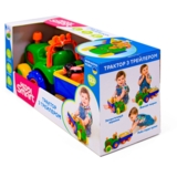 Игровой набор Kiddi Smart Трактор с трейлером (063180) - Pampik - 7