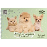 Альбом для рисования Zibi Kids Line Friends А4, 20 листов, мятный (ZB.1443-38) - Pampik