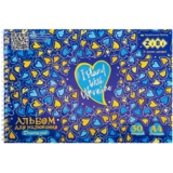 Альбом для рисования Zibi Kids Line Patriot Hearts А4, 30 листов, синий (ZB.1451-02) - Pampik