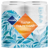 Бумага туалетная Премія, 3-слойная, 8 рулонов - Pampik