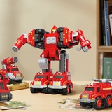 Игрушка трансформер Beiens Пожарный (MY367) - Pampik - 3