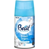 Сменный баллон для автоматического ароматизатора воздуха Brait Fresh Linen, 250 мл - Pampik