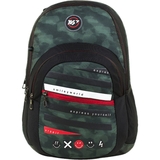 Рюкзак молодіжний Yes T-85 Smiley World Military Boy, черный с зеленым (558285) - Pampik