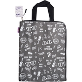 Папка школьная ZiBi Школа вертикальная с ручками А4 серая (ZB.705527-09) - Pampik