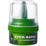 Крем-фарба для взуття Blyskavka, темно-коричнева, 60 мл - Pampik