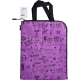 Папка школьная ZiBi Школа вертикальная с ручками А4 фиолетовая (ZB.705527-07) - Pampik