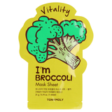 Маска тканинна для обличчя Tony Moly 'm Broccoli Mask Sheet Vitality Броколі, 21 мл - Pampik