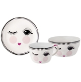 Столовый набор Lefard детский, белый с рисунком (924-700) - Pampik