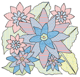 Водяна розмальовка Кристал Бук Квіти, 8 сторінок (F00026498) - Pampik - 3