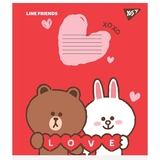 Набір зошитів Yes Line friends, в косу лінію, 12 аркушів, 25 шт. (766560) - Pampik - 2