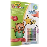 Розмальовка Crayola Mini Kids Кольори та форми, з крейдою, 24 сторінки (25-2727) - Pampik