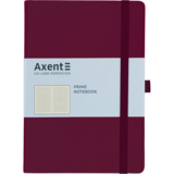 Книга записная Axent Partner Prime, A5, в клеточку, 96 листов, винная (8305-46-A) - Pampik