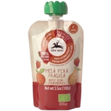 Фруктове пюре Alce Nero Груша, яблуко й полуниця, 100 г - Pampik