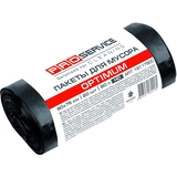 Пакети для сміття PRO Service Optimum, 60 л, 20 шт., чорний (16117900) - Pampik