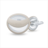 Пустышка ортодонтическая Nuk Mommy Feel размер 1 синяя бежевая 2 шт. - Pampik - 3