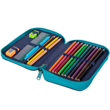 Пенал з наповненням ТМ CoolPack Jumper 2 , 2 відділення, 19,5х12,5х4см, синій (E66549) - Pampik - 2