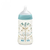 Пляшечка для годування Suavinex Gold Edition, фізіологічна соска, середній потік, 270 мл, блакитна (307872) - Pampik - 2